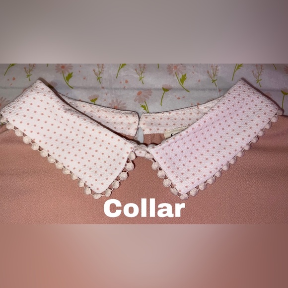 Faith and Joy Women’s Pink Polka Dot Blouse (NEW) - Picture 3 of 9